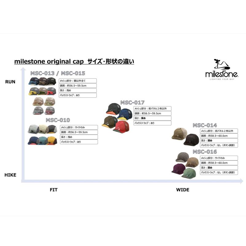milestone マイルストーン original cap MSC-013 トレラン ハイク メンズ レディース｜takt｜09