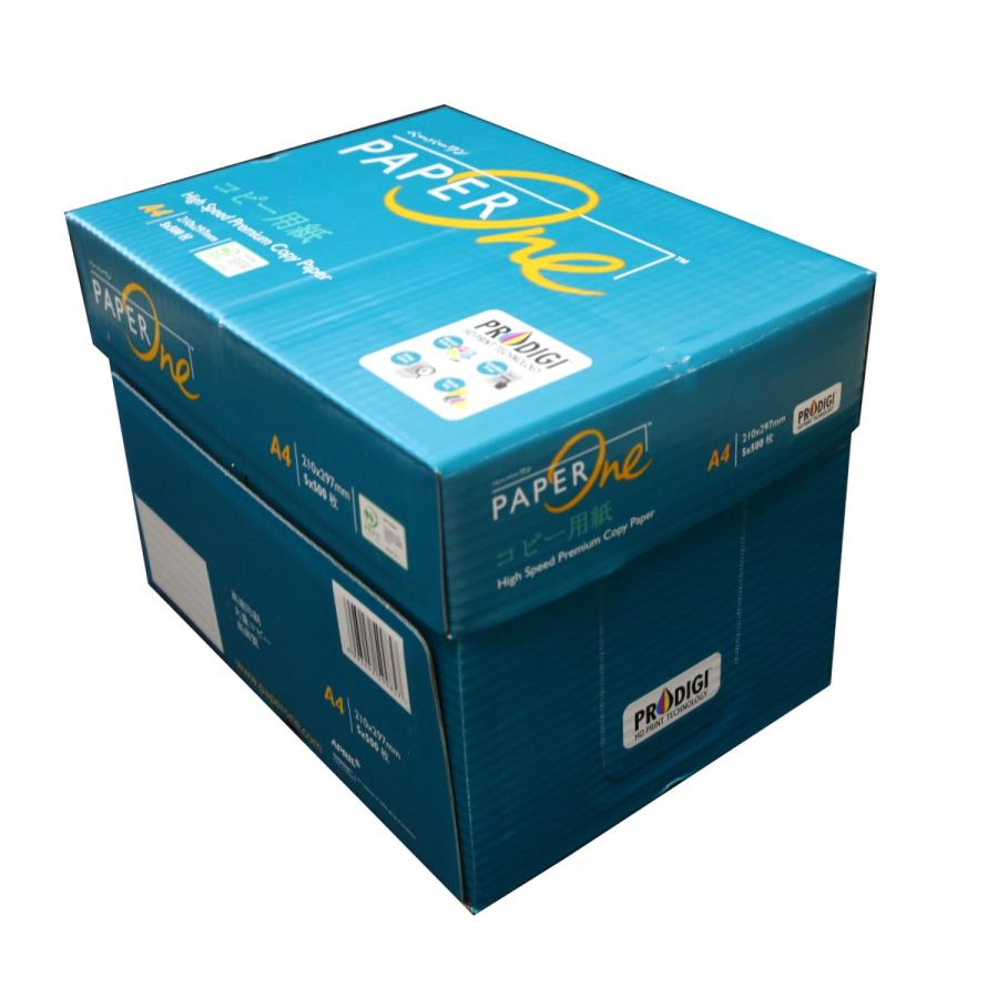 コピー用紙 A4 2500枚(500枚×5冊) ペーパーワン PAPERONE 高白色