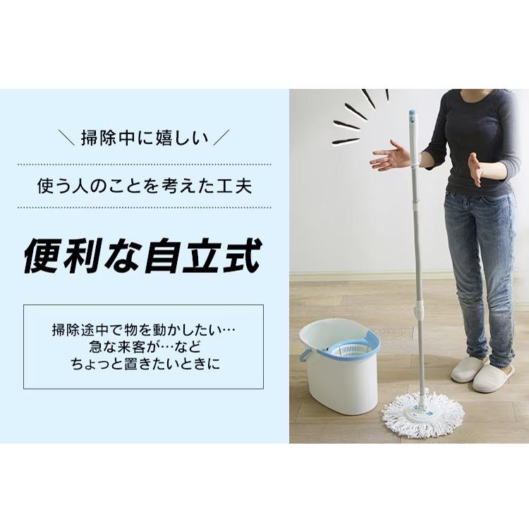 IRIS OHYAMA（アイリスオーヤマ） 回転モップ 手回しタイプ 取替モップ