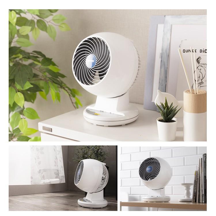 扇風機 サーキュレーター 3D首振り 360℃ アイリスオーヤマ ホワイト 