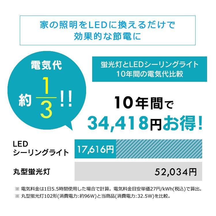 シーリングライト LED 8畳 照明器具 照明 おしゃれ LEDシーリング
