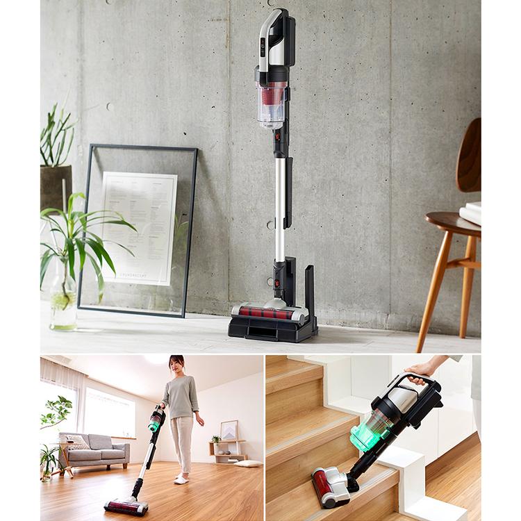 T2510-136 IRIS OHYAMA 充電式 サイクロンスティッククリーナー SCD-131P 自走式パワーヘッド モップスタンド付き シルバー 2021年製 通電確認済み 中古美品 保管キズ汚れ有り IRIS OHYAMA（アイリスオーヤマ） 充電式サイクロンスティック