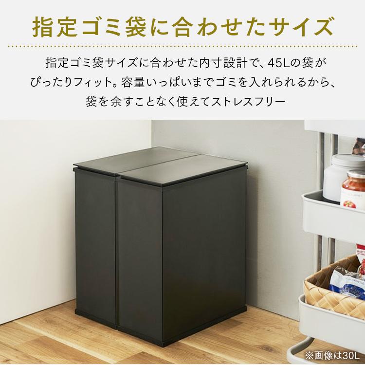 IRIS OHYAMA（アイリスオーヤマ） ゴミ箱 45リットル おしゃれ 北欧