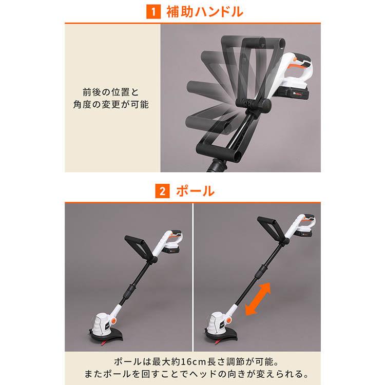 IRIS OHYAMA（アイリスオーヤマ） 草刈り機 コードレス 充電式 芝刈り