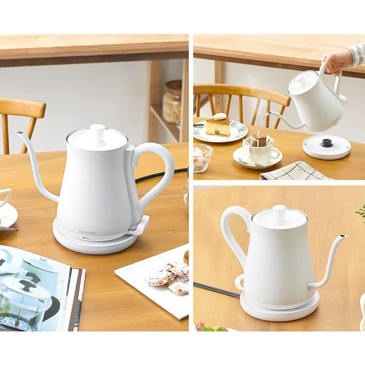 一番の贈り物 ケトル おしゃれ 電気ケトル 0 6l ドリップ やかん 湯沸かし ドリップケトル ホワイト Ike C600 W アイリスオーヤマ コーヒー かわいい ドリップポット Wantannas Go Id