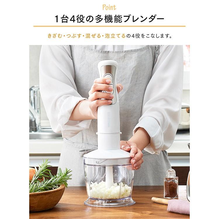 IRIS OHYAMA（アイリスオーヤマ） ハンドブレンダー 6点 フード