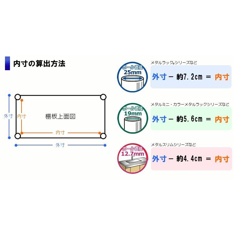 サビに強い本棚 スチールラック メタルラック キャスター付き アイリスオーヤマ　高耐食性｜takuhaibin｜05