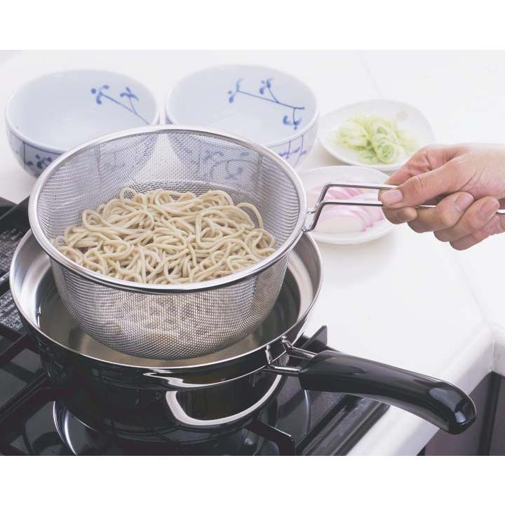 ゆで名人ザル付片手鍋20cm 27426 下村企販(B)敬老の日 : ラクチーナ