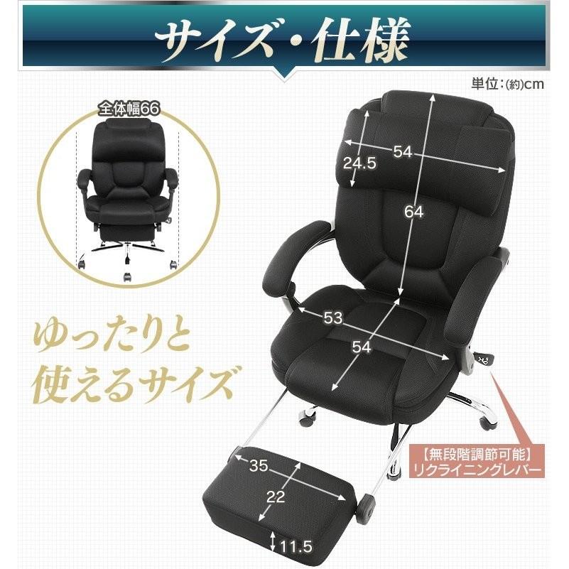 オフィスチェア リクライニング ミドルバック おしゃれ 170