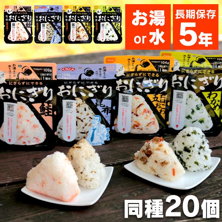 20個セット)尾西食品 携帯おにぎり 鮭 尾西食品 (D) : ラクチーナ