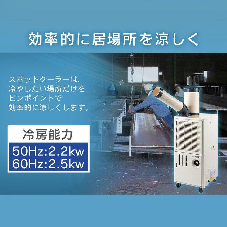 スポットクーラー クーラー 冷房 除湿 冷風 工事不要 業務用 ナカトミ