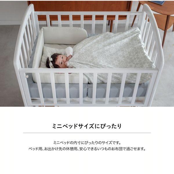 美品　ベビーベッド　&PUPPAPUPOベッドシーツ2枚セット プッパプーポ 洗える ベビー布団 5点セット 【パイル】 – PUPPAPUPO