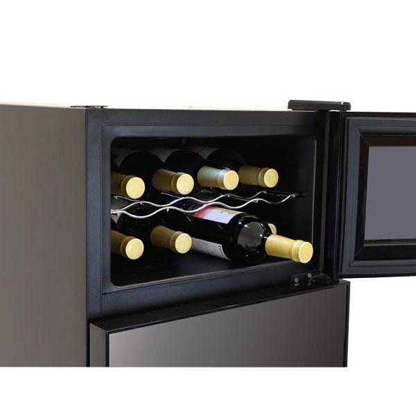ワインセラー 62l 2ドア 冷蔵庫 Grand Line 2ドアミラーガラス 一体型 ワインクーラー 2ドアミラーガラス冷蔵庫一体型ワインクーラー ブラック Wrh M262 暮らしの宅配便 通販 Yahoo ショッピング