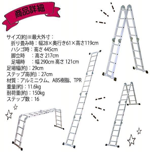 SIS 6WAY 多機能はしご AM0116D SIS (代引不可)(TD) : ラクチーナ