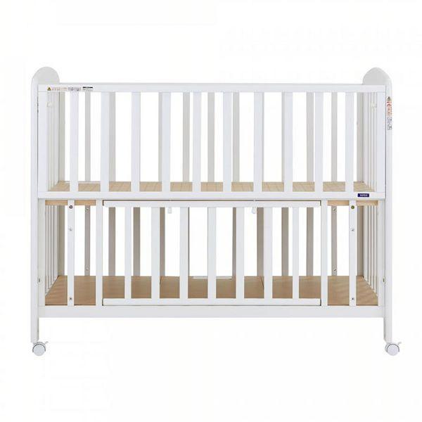カトージ（KATOJI） タチベッド パンジー ホワイト ベビーベッド ハイ