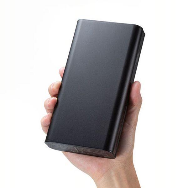 SANWA SUPPLY モバイルバッテリー（AC・USB出力対応） BK BTL