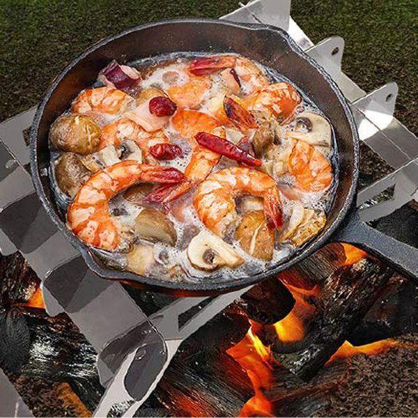 Montagna組立式クッカースタンド シルバー HAC2828 (D) : ラクチーナ