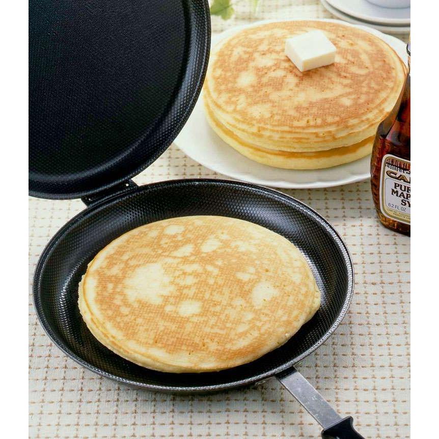 お好み焼き ホットケーキパン クレープ ガス専用 両面エンボス 25739