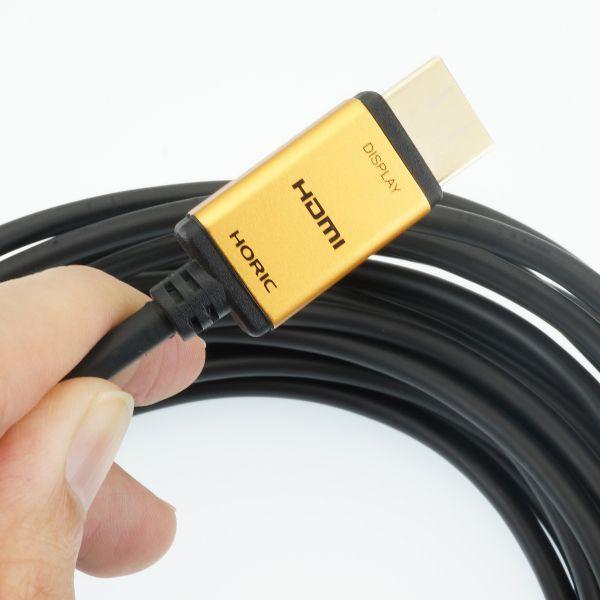 光ファイバー HDMIケーブル 15m スタンダードタイプ ゴールド／黒 HH150-534GP ホーリック (D)_6