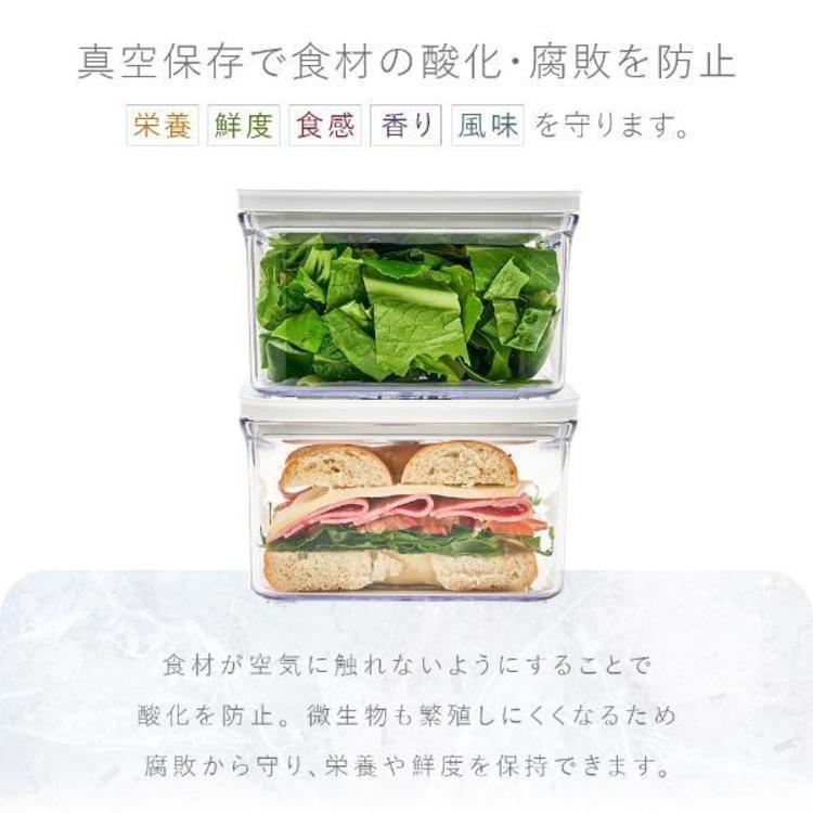 真空保存容器 BPAフリー 密閉 自動 電動真空 食洗機対応 冷凍庫対応
