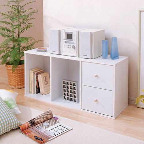 カラーボックス用 引き出し 横置き アイリスオーヤマ キューブボックス