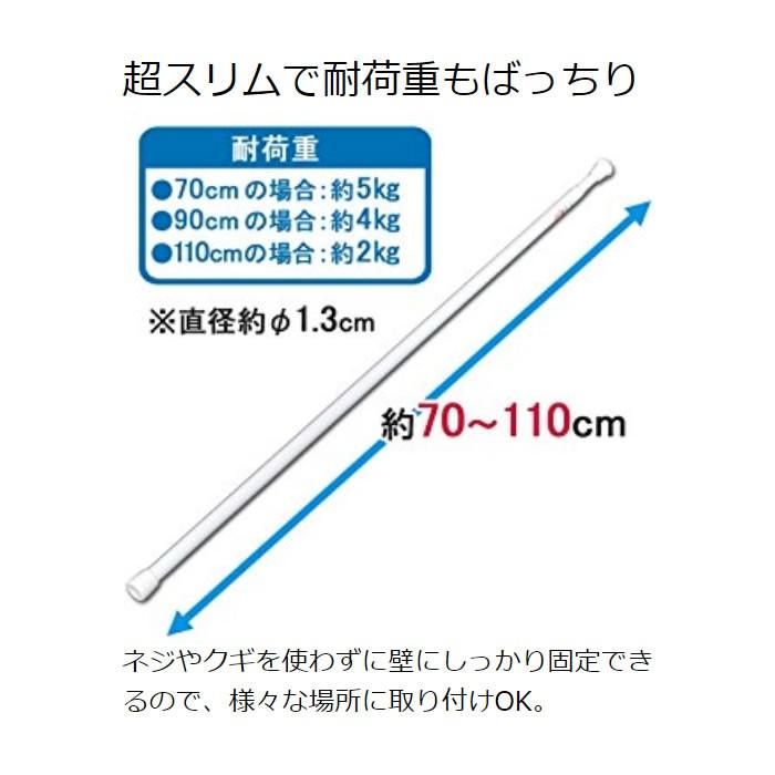 突っ張り棒 棚 収納 つっぱり棒 伸縮棒 玄関 脱衣所 押入れ カーテン ロング 70〜110cm 耐荷重5Kg 伸縮棒超スリムRSV-110 アイリスオーヤマ :k528209:くらしの宅配便 - 通販 - Yahoo!ショッピング 突っ張り棒 棚 収納 つっぱり棒 伸縮棒 玄関 脱衣所 押入れ カーテン ロング 70〜110cm 耐荷重5Kg 伸縮棒超スリムRSV-110 アイリスオーヤマ :k528209:くらしの宅配便 - 通販 - Yahoo!ショッピング