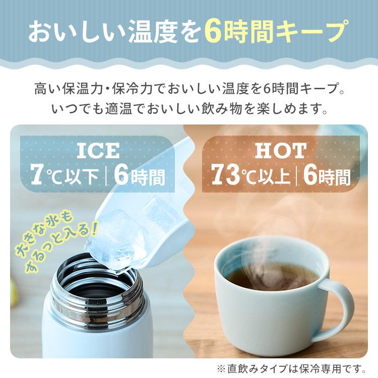 水筒 600ml 真空断熱 直飲 カバー付 ステンレス ワンタッチ 子供 ディズニー スポーツドリンク 対応 アイリスオーヤマ NDDB-600 2WB-600D * | IRIS OHYAMA | 09