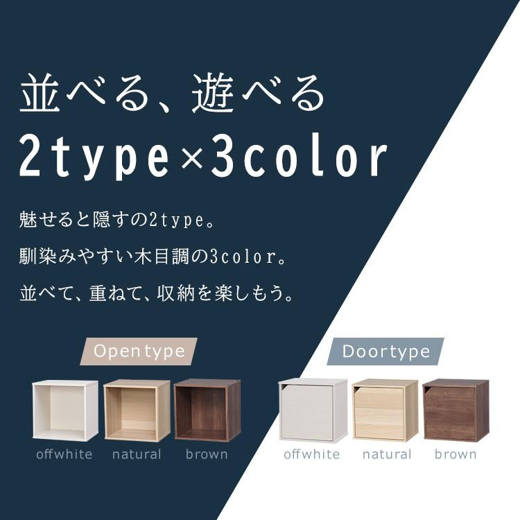 IRIS OHYAMA（アイリスオーヤマ） カラーボックス 収納 扉 北欧