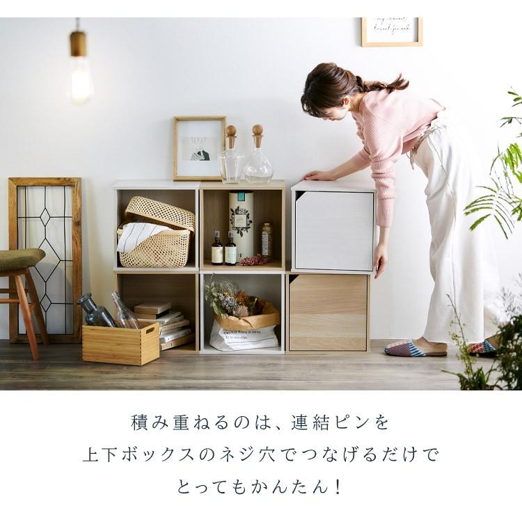 IRIS OHYAMA（アイリスオーヤマ） カラーボックス 収納 扉 北欧