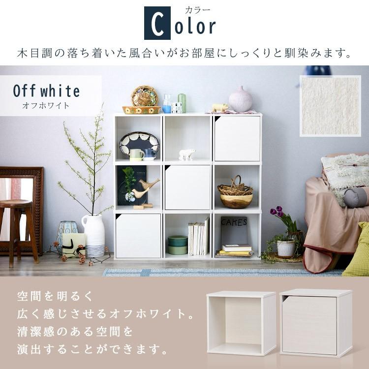 IRIS OHYAMA（アイリスオーヤマ） カラーボックス 収納 扉 北欧