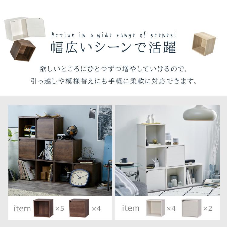 IRIS OHYAMA（アイリスオーヤマ） カラーボックス 収納 扉 北欧