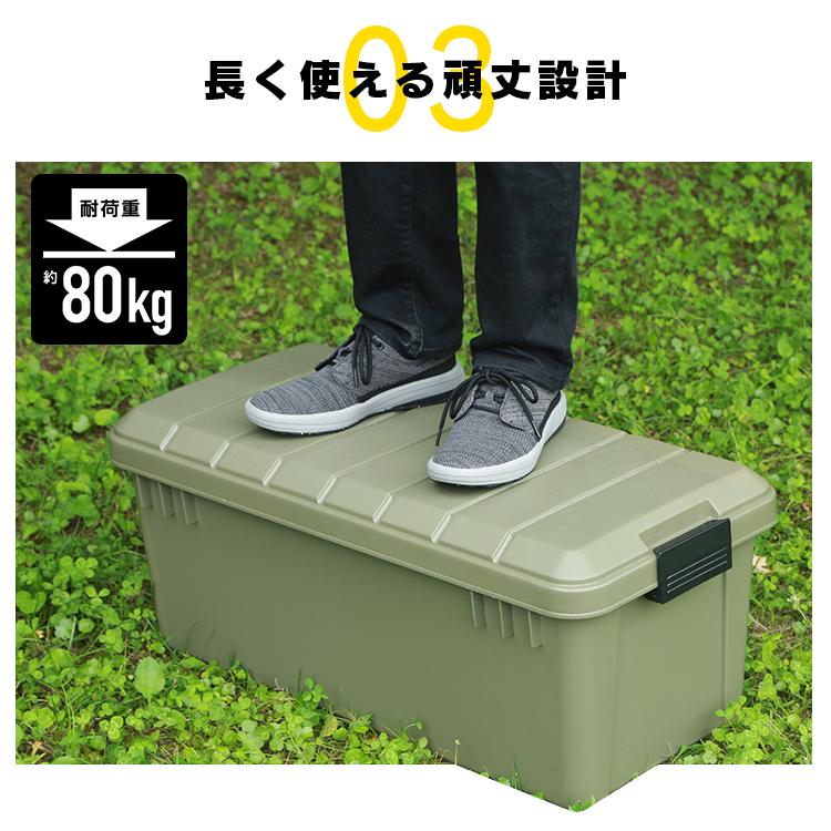 ４ケース　アイリスオーヤマ　RVボックス IRIS OHYAMA（アイリスオーヤマ） 収納ボックス おしゃれ コンテナ