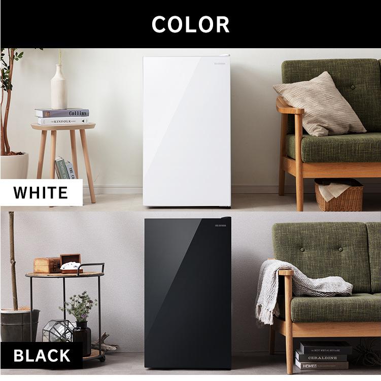 冷凍庫 小型 アイリスオーヤマ 60L ガラス扉 KUGD-6B-W IRIS OHYAMA