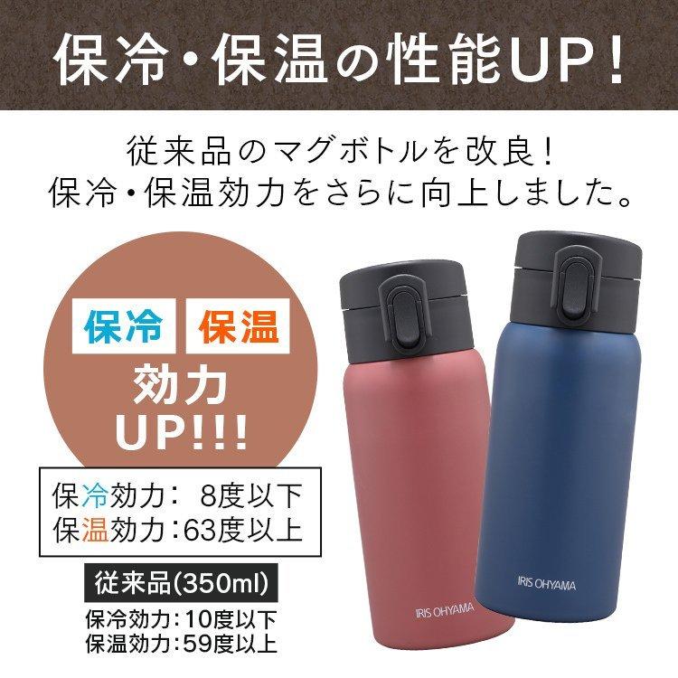 水筒 350ml 軽量 おしゃれ 保温 保冷 子供 直飲み ワンタッチ