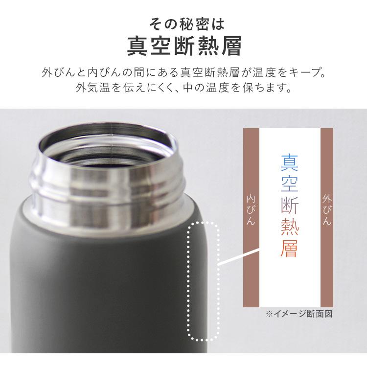 水筒 350ml 真空断熱 保温 保冷 ステンレス ワンタッチ 直飲み 通勤 通学 スポーツドリンク 対応 マグボトル アイリスオーヤマ SKB-O350 * | IRIS OHYAMA | 09