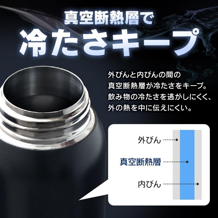 [5%OFFクーポン] 水筒 1リットル 子供 保冷 直飲み カバー おしゃれ 軽量 広口 アイリスオーヤマ 1L ステンレス ケータイボトル ダイレクトボトル DB-1000｜takuhaibin｜05