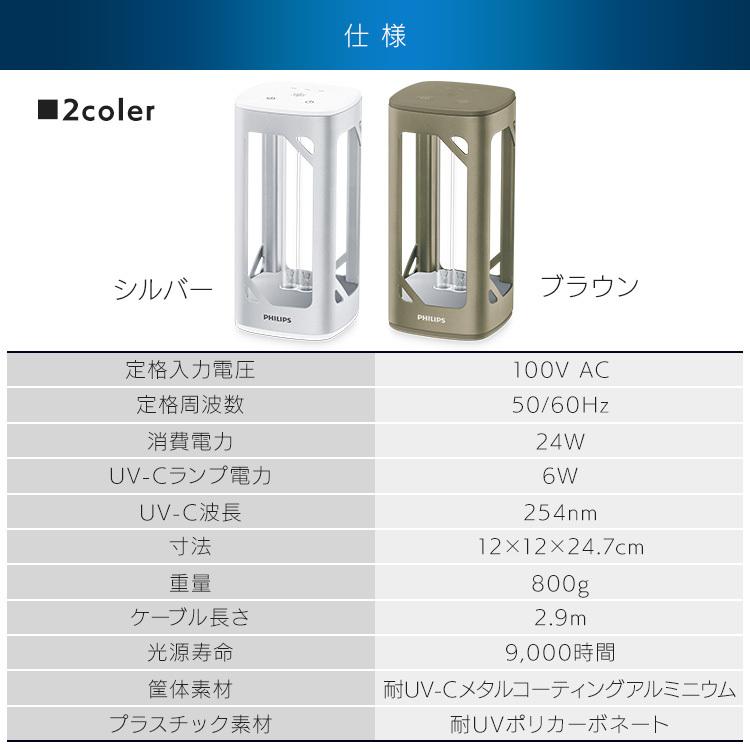 ライト様 UV-C除菌用デスクライト UVC DESK LIGHT S シルバー 安心延長保証対象