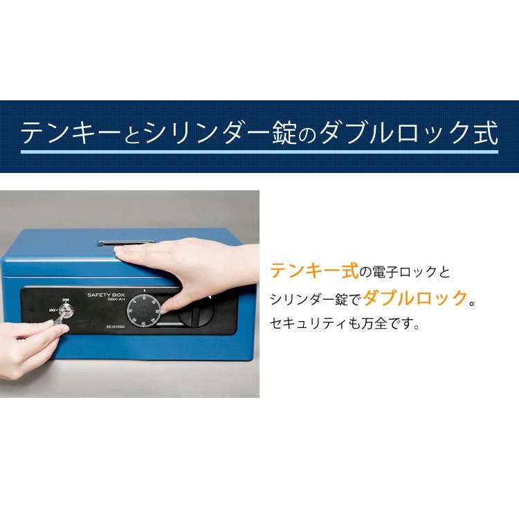 IRIS OHYAMA 金庫 家庭用 手提げ 小型 手提げ金庫 防犯ブザー IRIS OHYAMA 金庫 家庭用 手提げ 小型 手提げ金庫 防犯ブザー