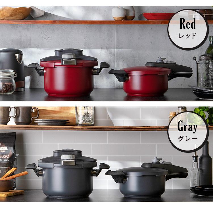 圧力鍋 ガス 3l ih対応 ih 片手鍋 3L 鍋 3Lセット 一人暮らし 鍋 なべ IH IH対応 NKAR-3LS アイリスオーヤマ | IRIS OHYAMA | 04