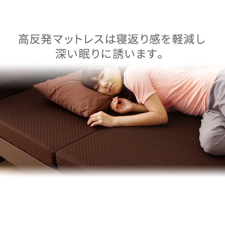 マットレス シングル 折りたたみ 三つ折り 高反発 ノンスプリング