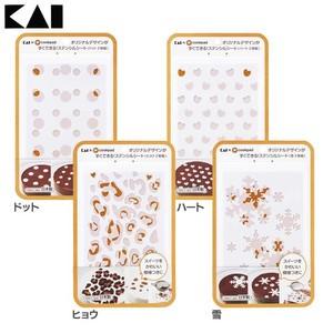 オリジナルデザインがすぐできる ステンシルシート Dl8042 Dl8045 ドット ハート ヒョウ 雪 貝印 M 暮らしの宅配便 通販 Yahoo ショッピング