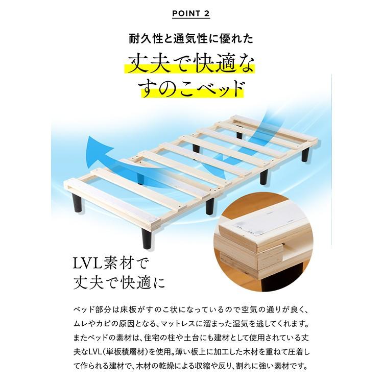 ベッド マットレス マットレス付き セミダブル 脚付きマットレス
