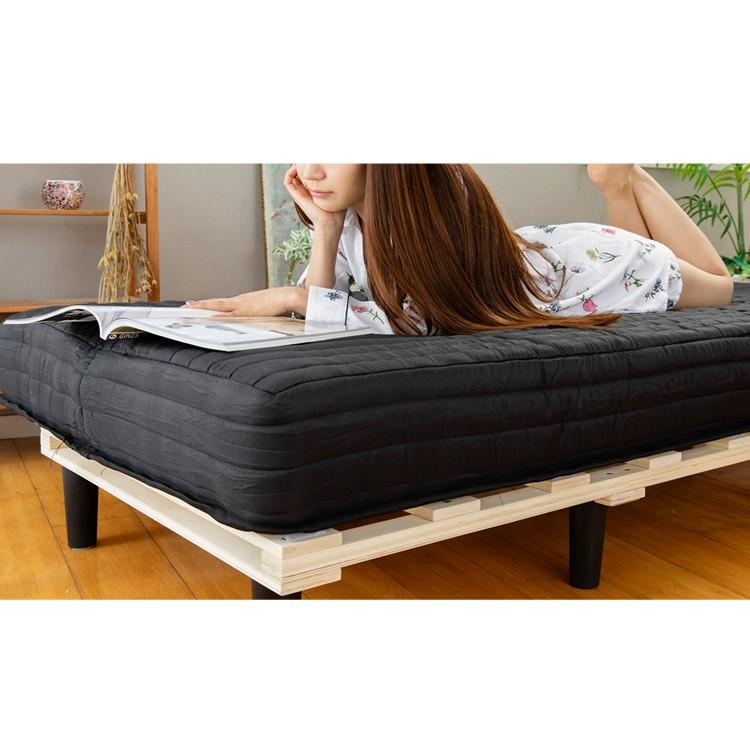 ベッド マットレス マットレス付き セミダブル 脚付きマットレス