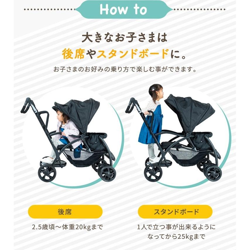 ベビーカー 2人乗り アミティエ ネビオ (D) : ラクチーナ Yahoo!店