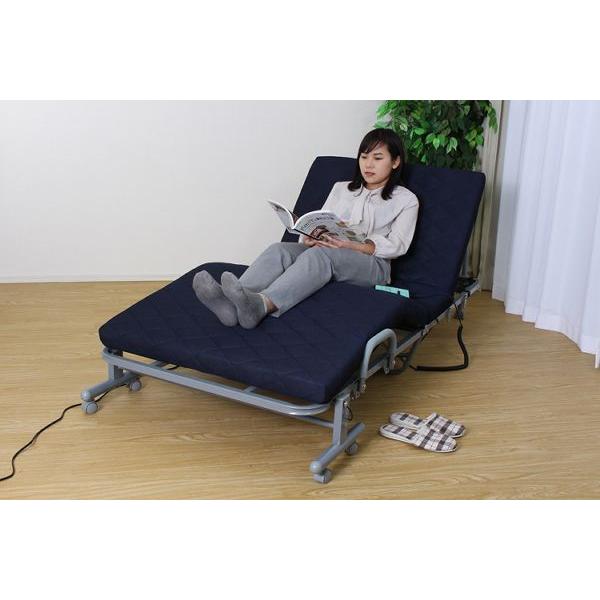 電動メッシュキルトベッド シングル (代引不可)(TD) : ラクチーナ