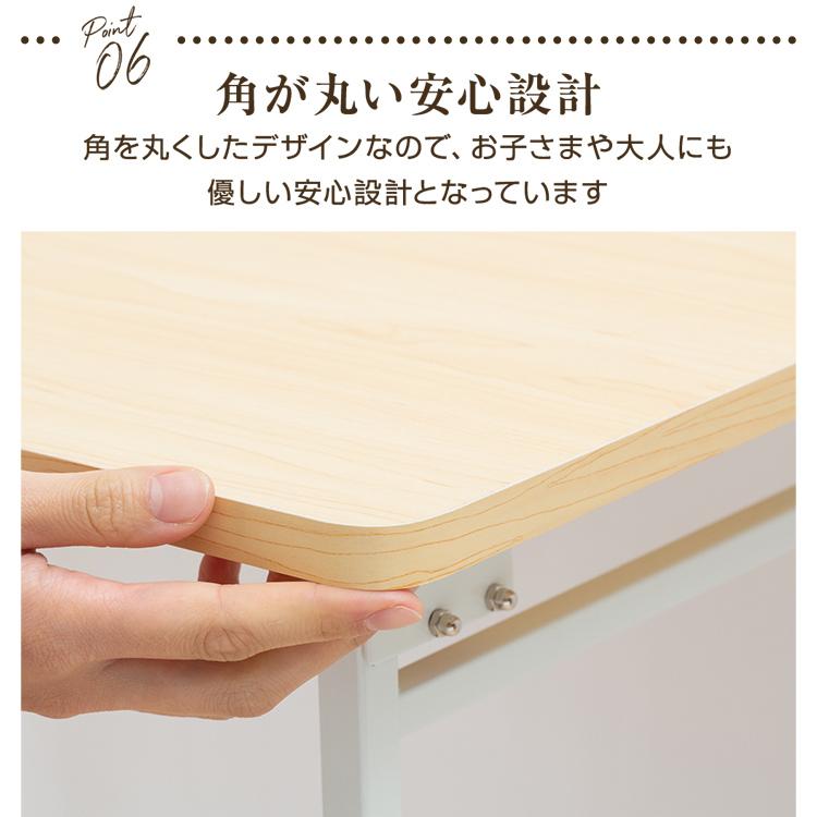テーブル デスク 折り畳み キャスター付 90cm幅 机 折りたたみ