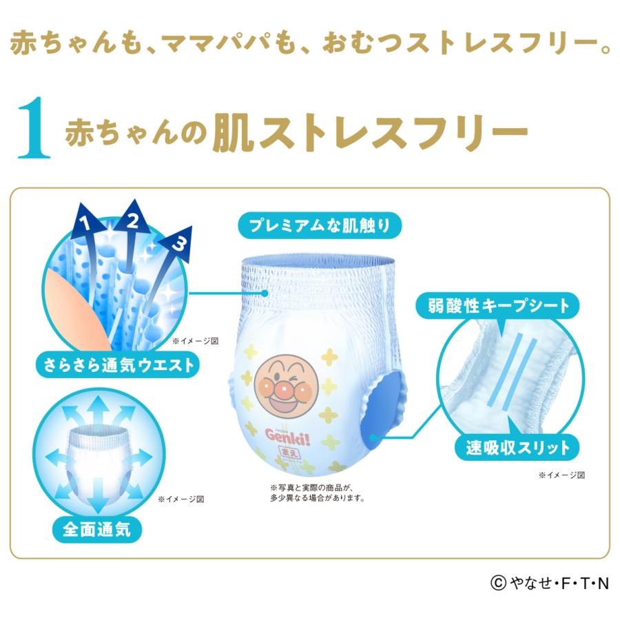 GOO.N おむつ 紙オムツ オムツ 紙パンツ GENKI！ アンパンマン Mサイズ