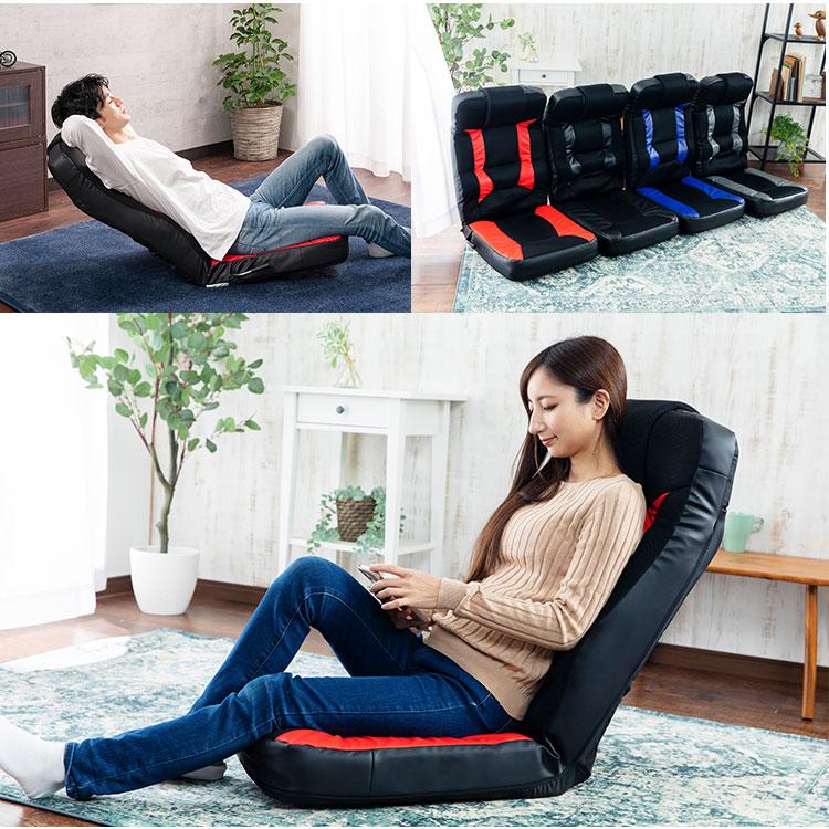 キャスター付き回転式座椅子 肘掛け付き ゲーミング座椅子 GCN-4812 (D) : ラクチーナ Yahoo!店 - 通販