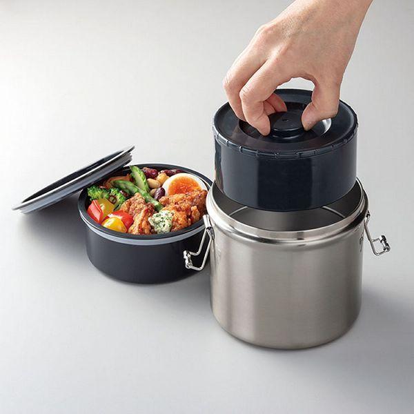 スケーター 保温保冷 抗菌 真空ステンレス 弁当箱 640ml STLB2DXAG (D