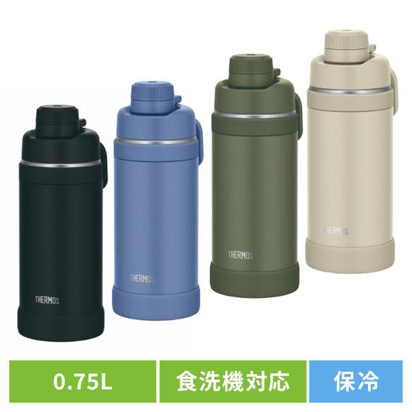 水筒 750ml サーモス ステンレスボトル スポーツドリンク対応 食洗機対応 キャリーループ付 保冷 THERMOS 真空断熱スポーツボトル FJU-750 * の商品画像